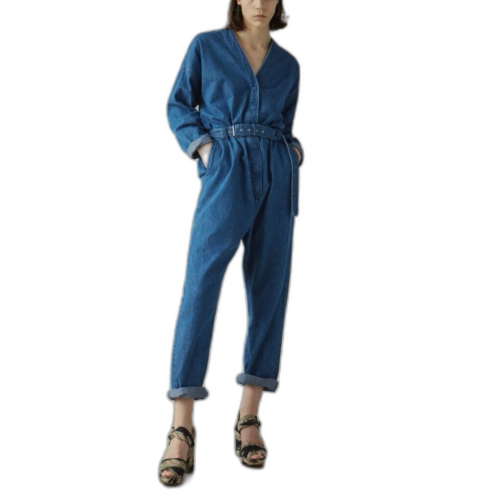 Rachel Comey Glitch Denim Jumpsuit Size 12 LARGE